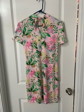 Lilly Pulitzer Pink Tropical Floral Shift Dress